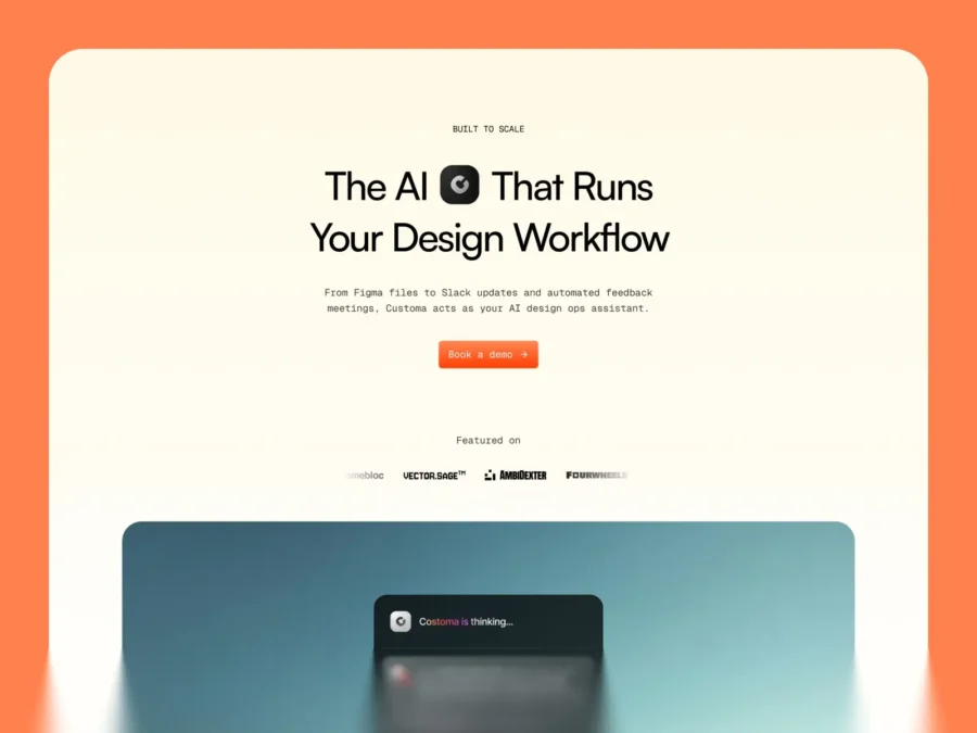Costoma — AI Landing Page — Forx Studio Framer Template