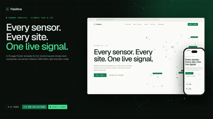 Fieldline — Ricardo Kruger Framer Template