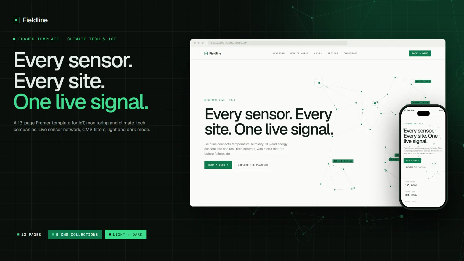 Fieldline — Ricardo Kruger Framer Template