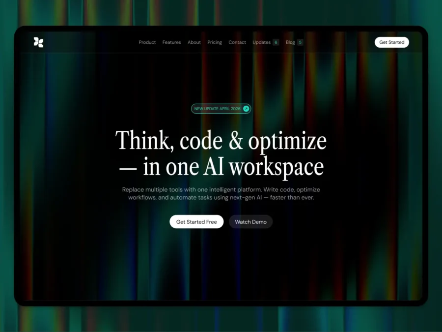 Createx — A premium SaaS website template — Aidan Creates Framer Template