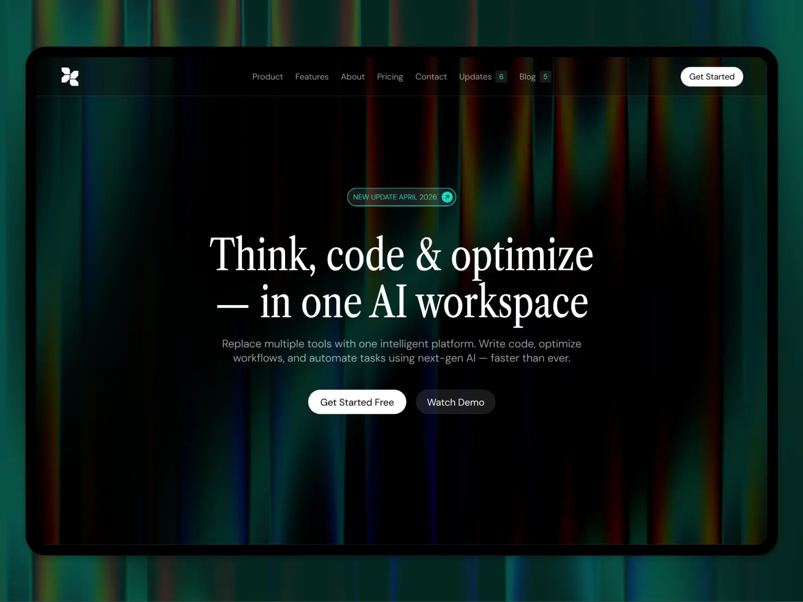 Createx — A premium SaaS website template — Aidan Creates Framer Template