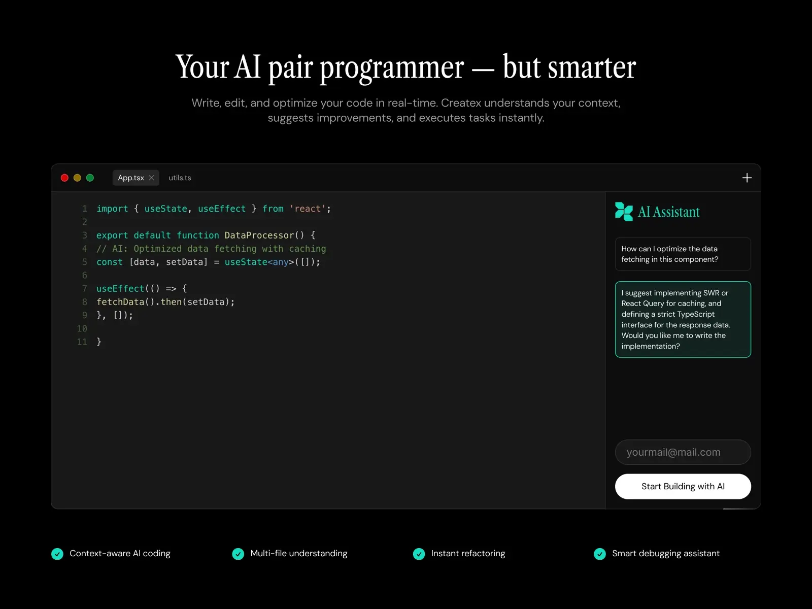 Createx — A premium SaaS website template
