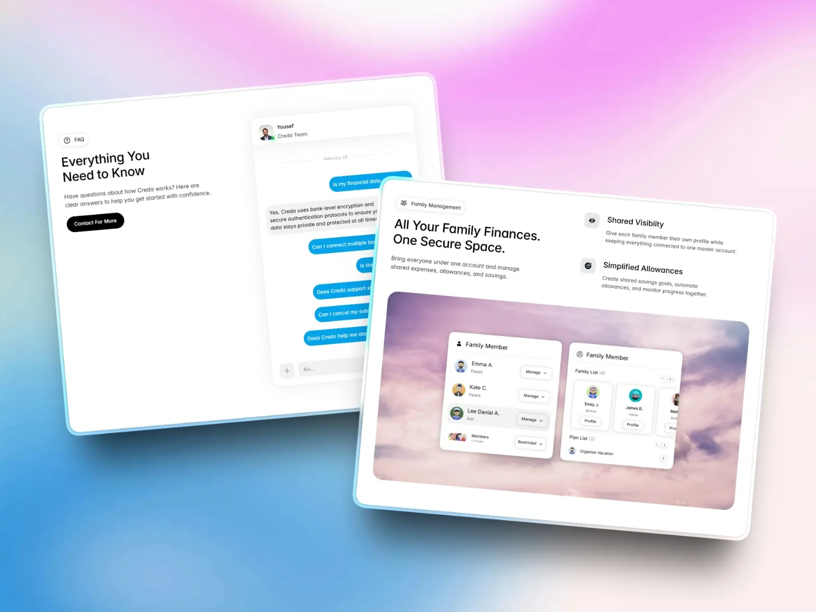 Creda — Finance App & SaaS Template