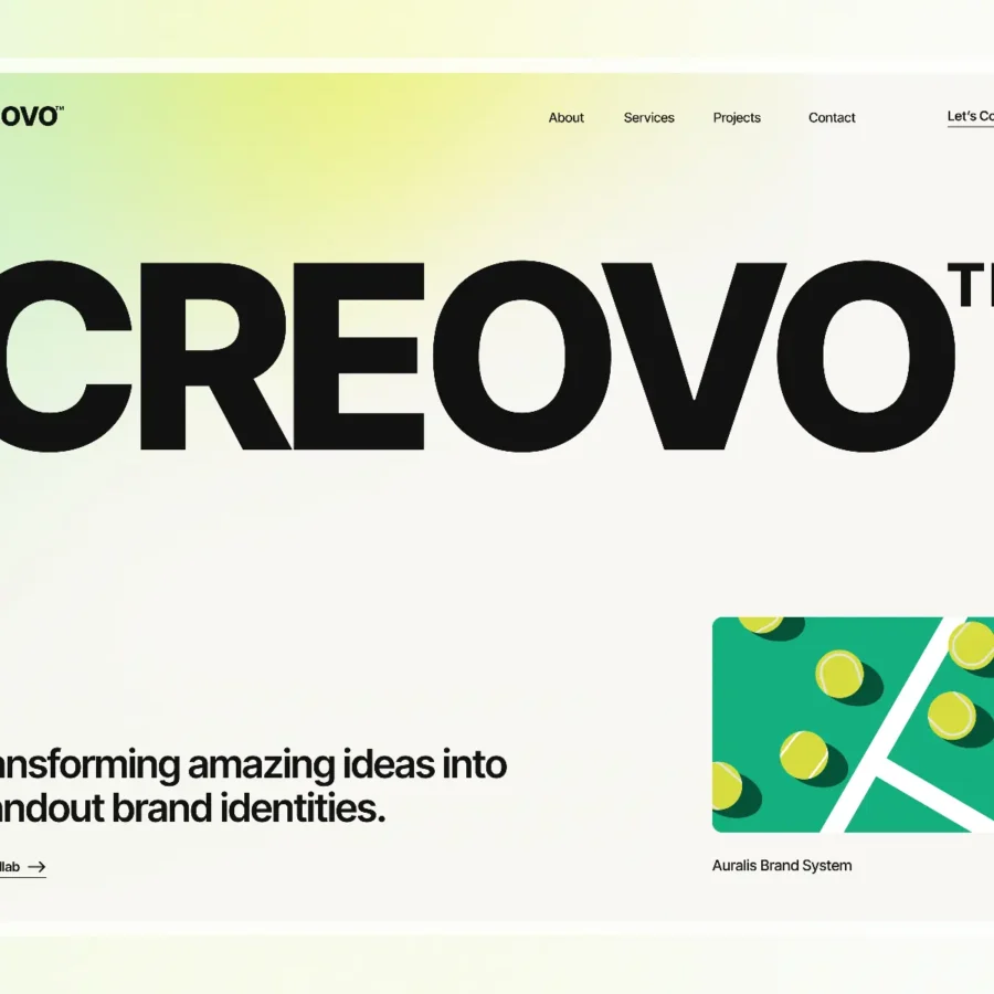 Creovo — Creative Portfolio Template — Framerdot Framer Template