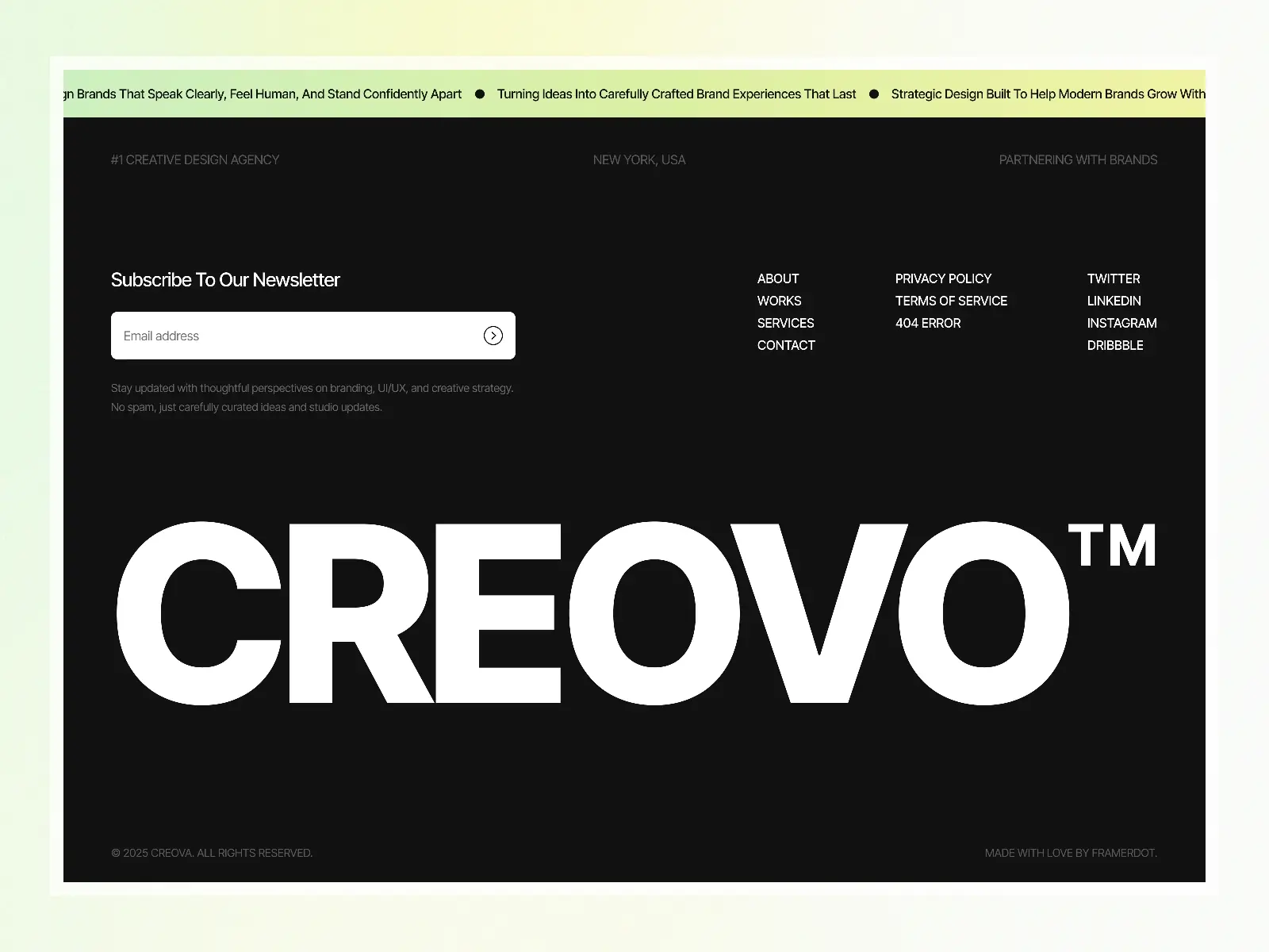 Creovo — Creative Portfolio Template