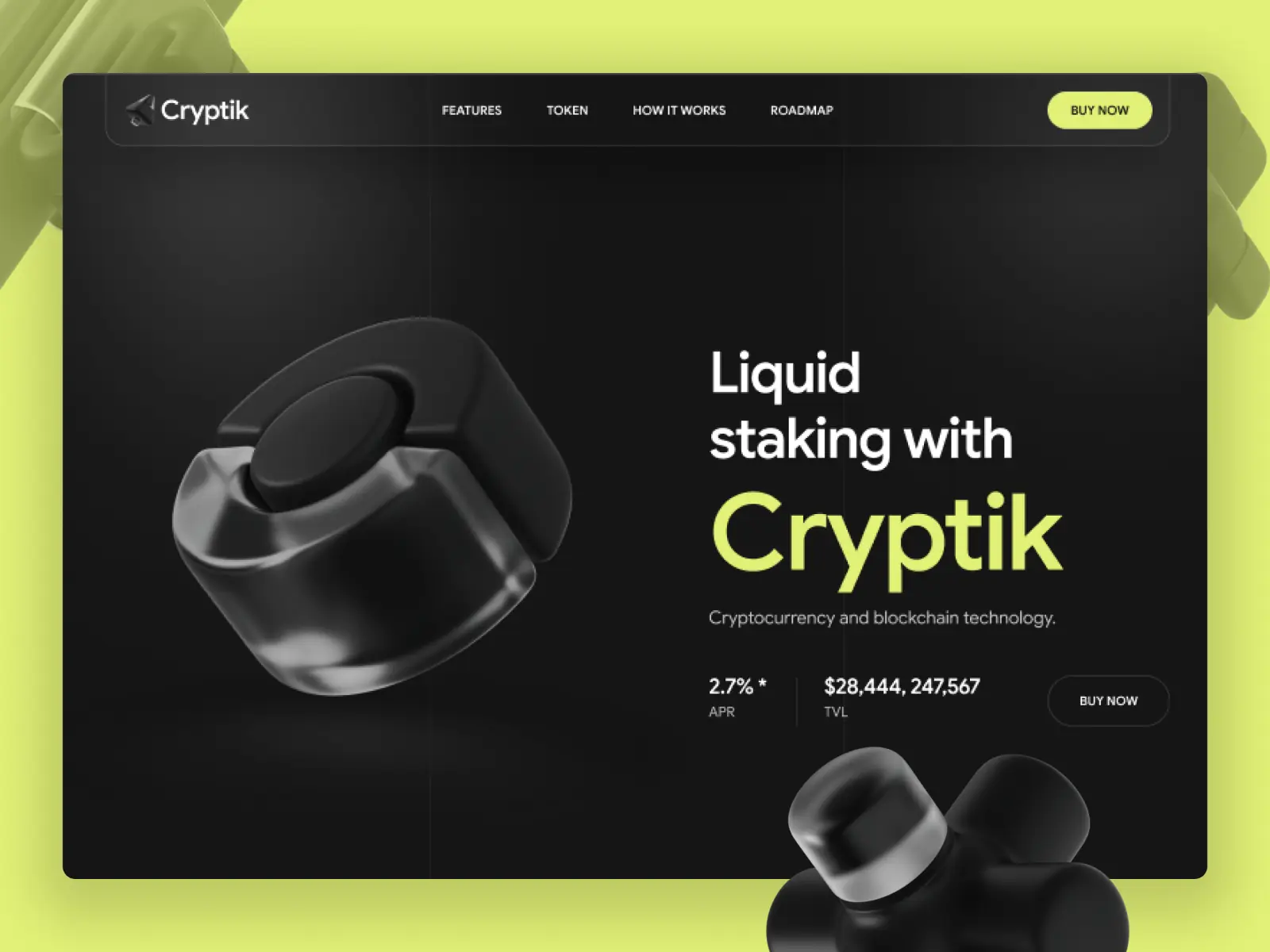 Cryptik — Blockchain & Web3 Framer Template — Template Munk Framer Template