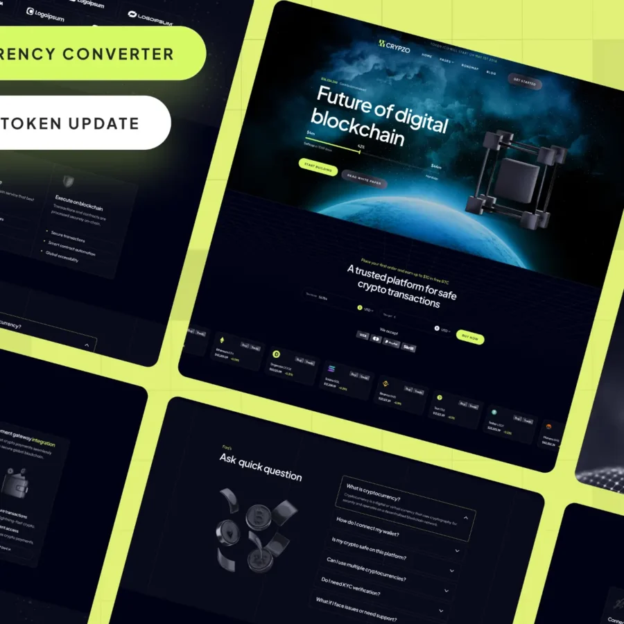Cryptos — Crypto and Cryptocurrency Template — Template Munk Framer Template