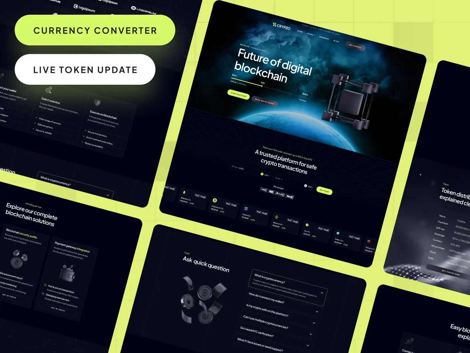 Cryptos — Crypto and Cryptocurrency Template — Template Munk Framer Template