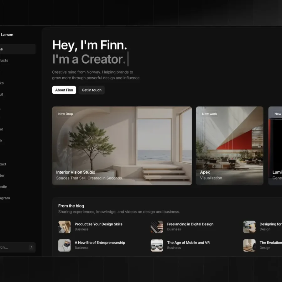 Dashfolio N2 — The flagship portfolio system. — Cédric Framer Template