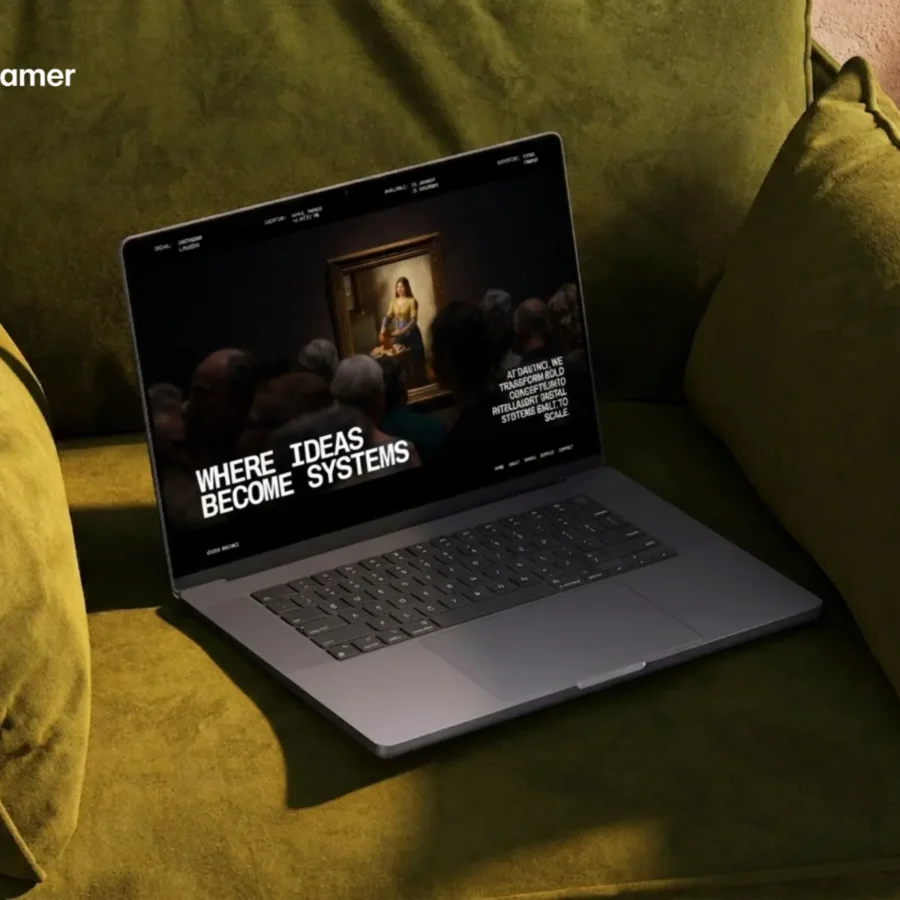 DaV1nci — Portfolio, Digital Studio Template — Mr. Cosmos Framer Template