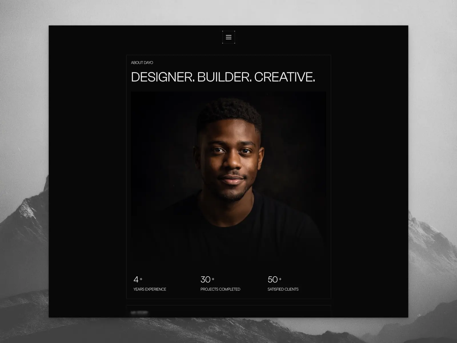 Dayo Venn — Minimal Portfolio Framer Template