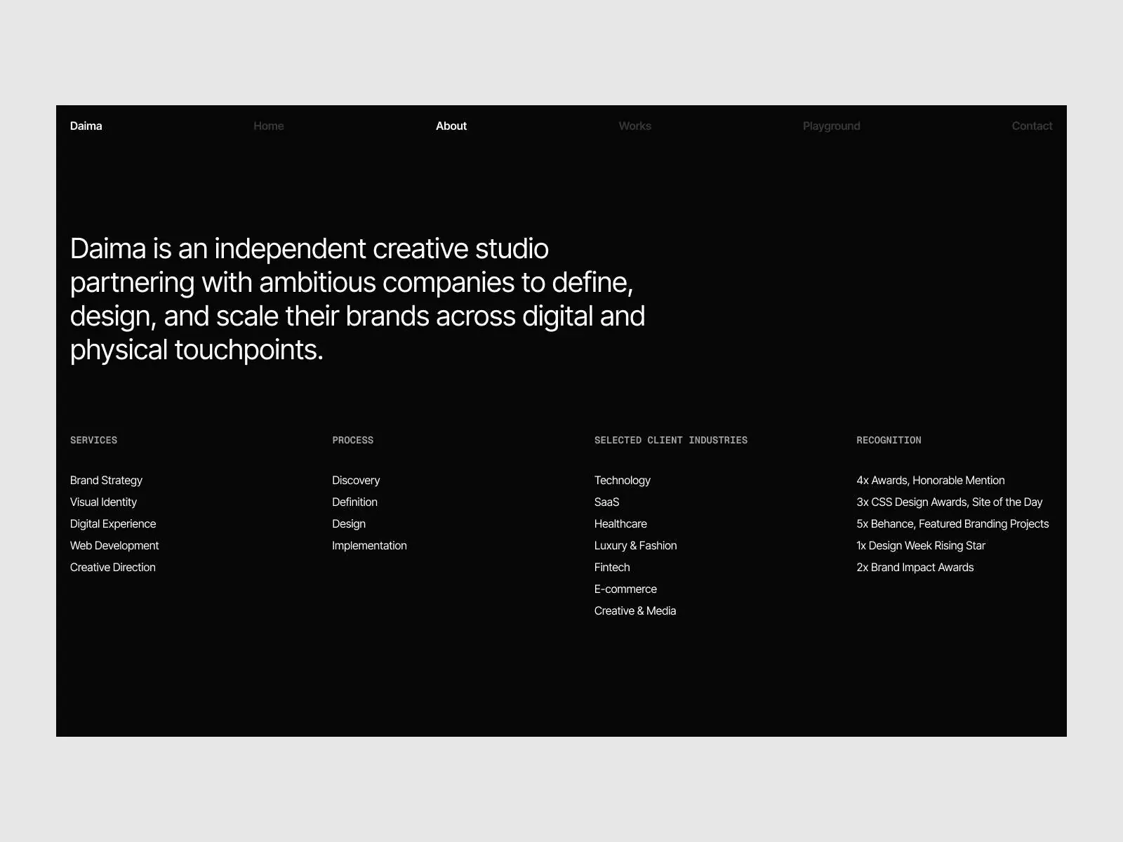 Diama — Agency Template