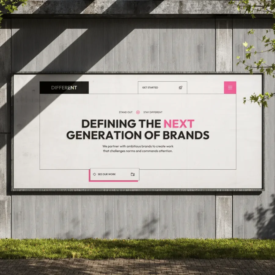 Different — Design Studio & Creative Agency — Elements Library Framer Template