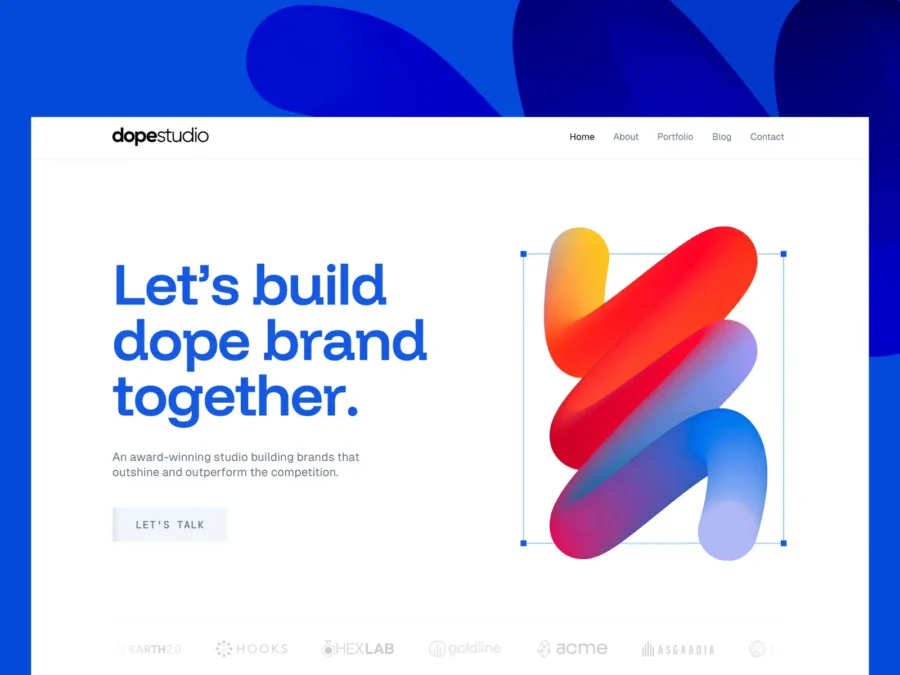 Dope Studio — Free Agency Website Template — Essa Donzo Framer Template