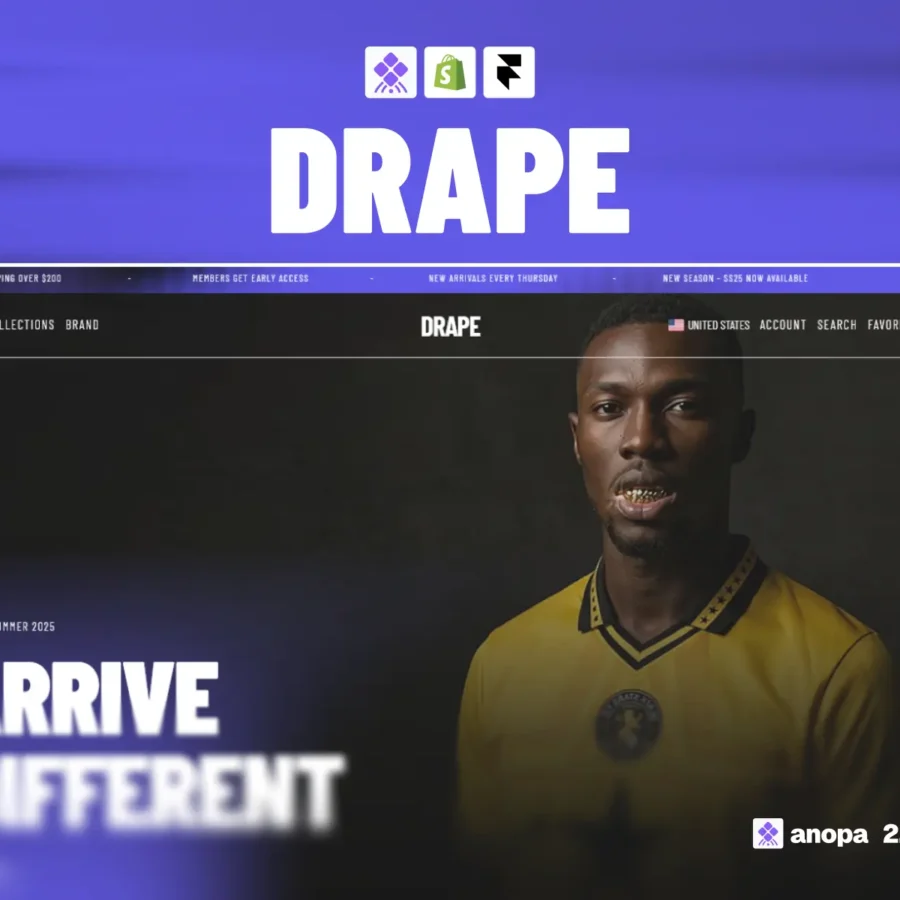 DRAPE — Fashion & Apparel Shopify Template — Kelvin O Framer Template