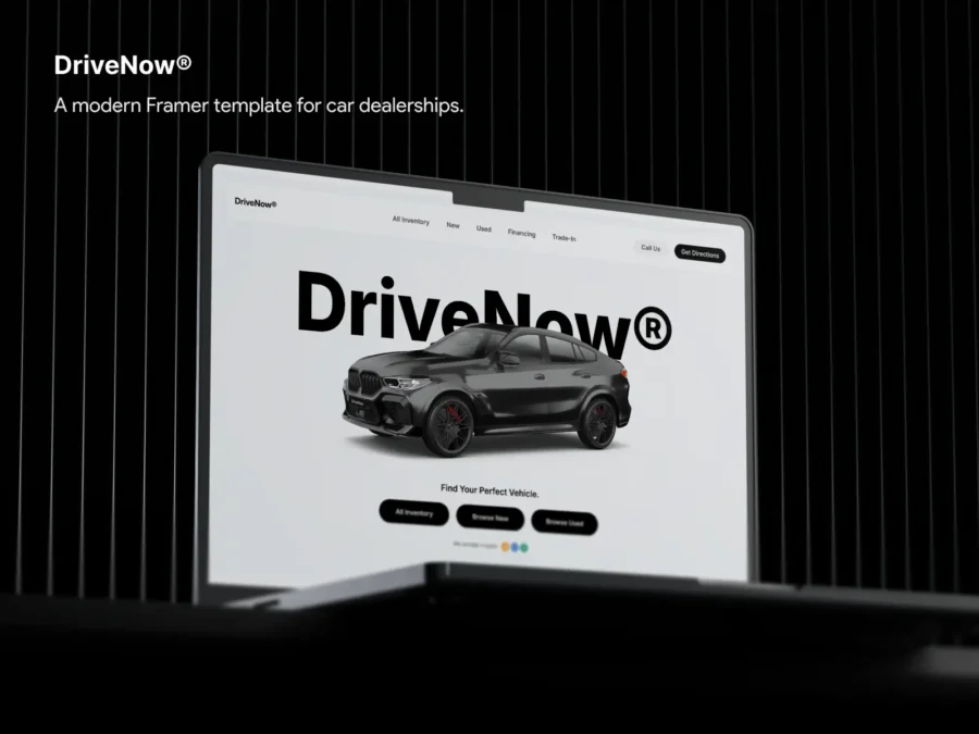 DriveNow — Framer Template for Dealerships — Ed Framer Template