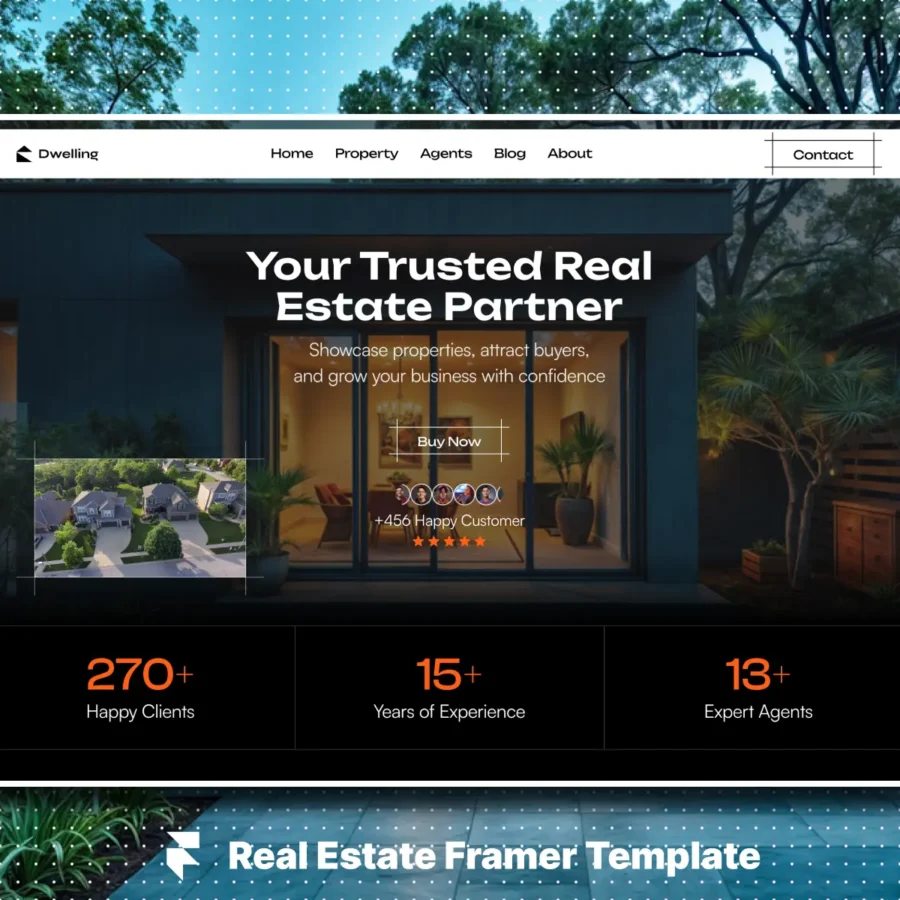 Dwelling — Real Estate & Agency Template — Anayatul Islam Framer Template