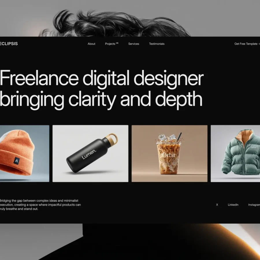 Eclipsis — Modern Portfolio for Creatives — Juan Carmona Framer Template