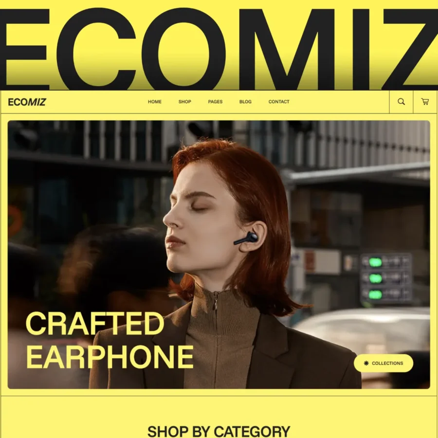 Ecomiz — E-commerce Website Framer Template — Template Munk Framer Template