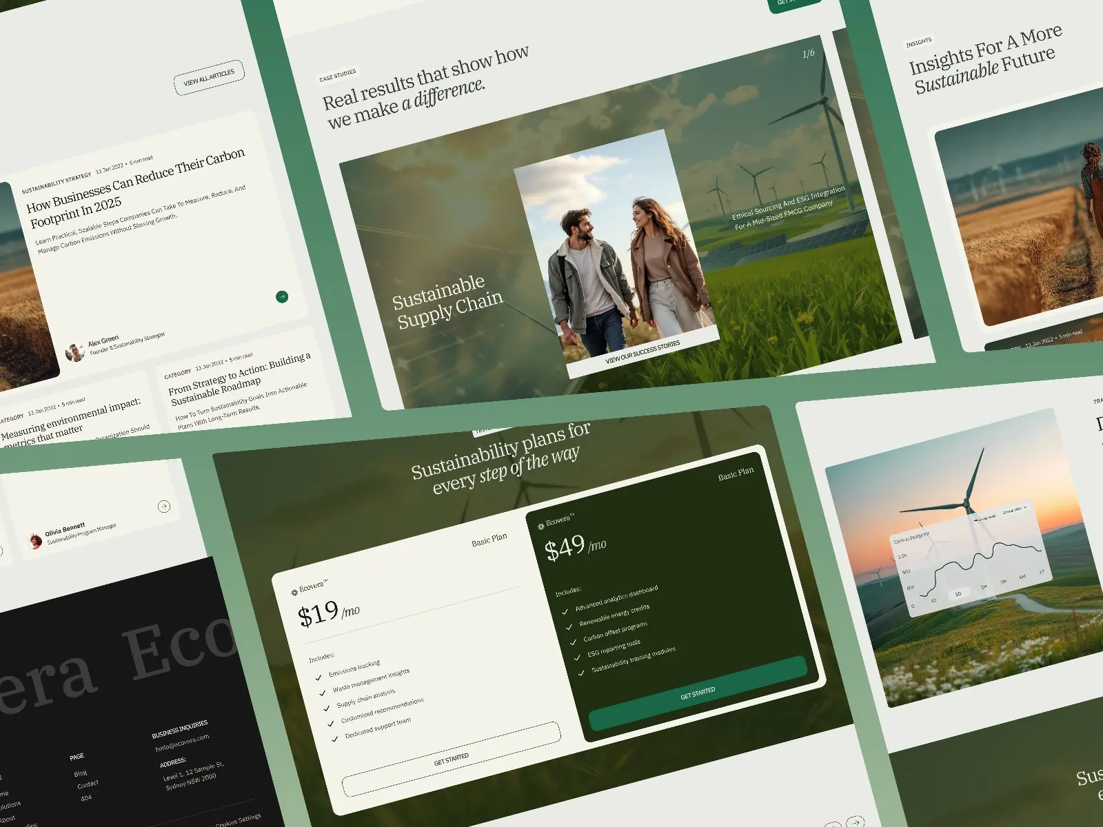 Ecovera — Eco-focused Framer template