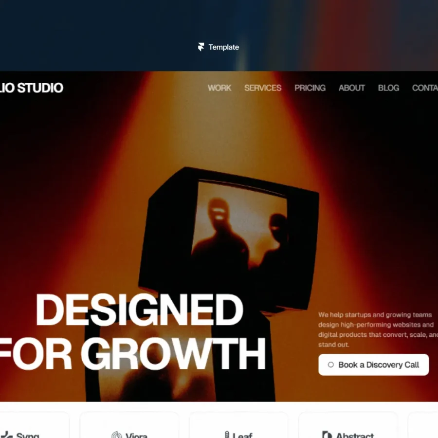 Elio Studio — A premium agency website template — Akriti Jaiswal Framer Template