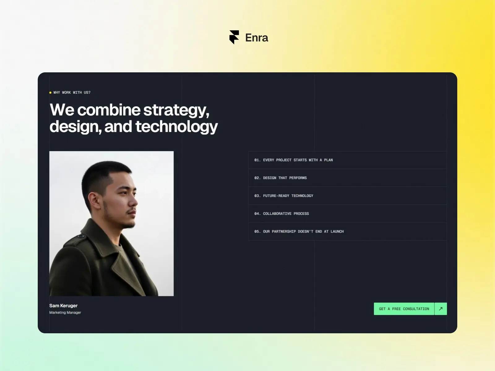 Enra — Creative Digital Agency Template