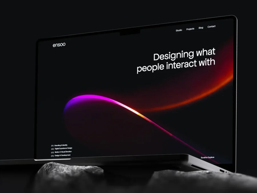 Ensoo — Creative Studio Website Template — Clariv Studio Framer Template