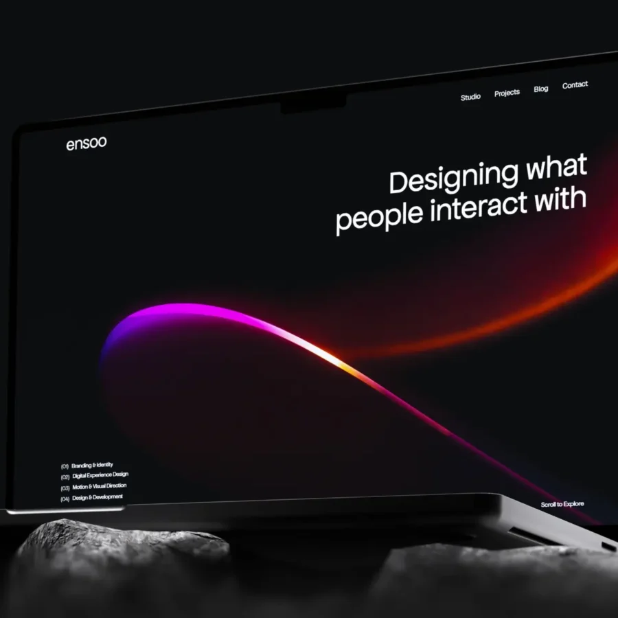 Ensoo — Creative Studio Website Template — Clariv Studio Framer Template