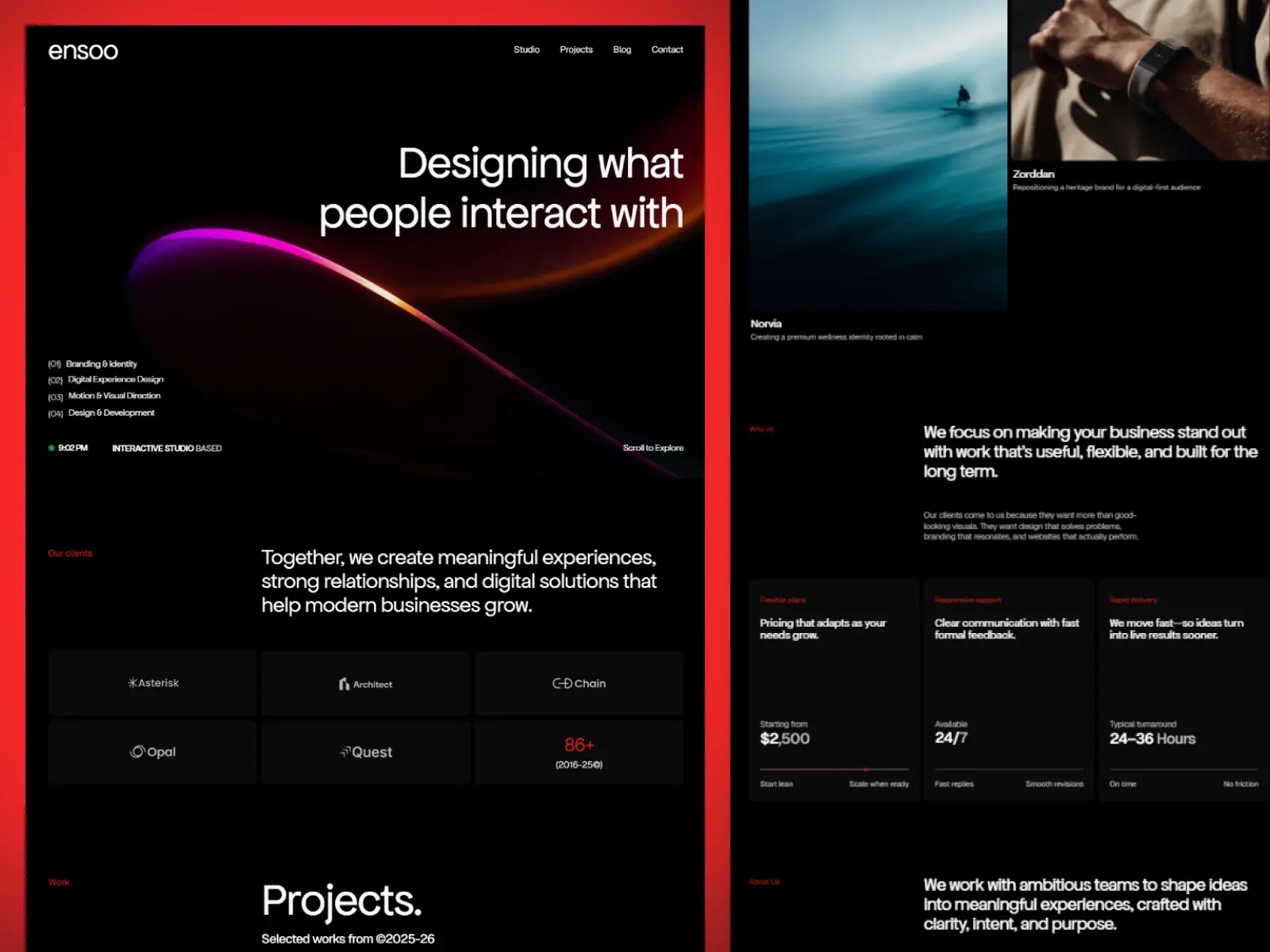 Ensoo — Creative Studio Website Template
