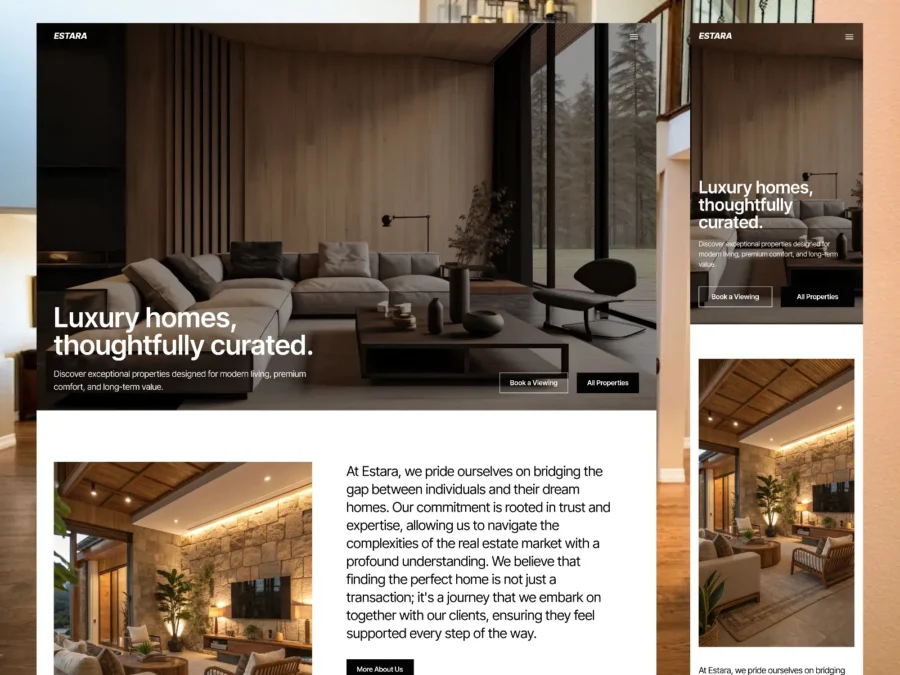 Estaraa — Real Estate Template — Olaide Lawal Framer Template