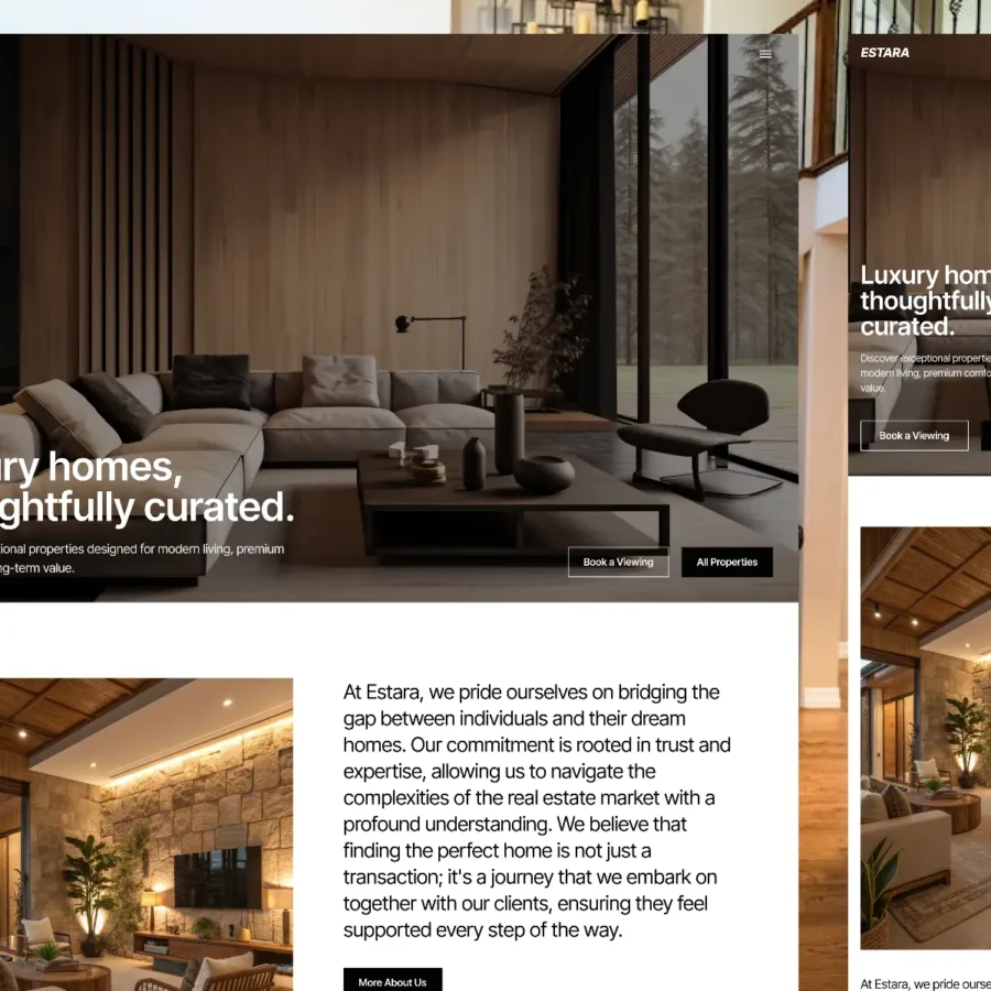 Estaraa — Real Estate Template — Olaide Lawal Framer Template