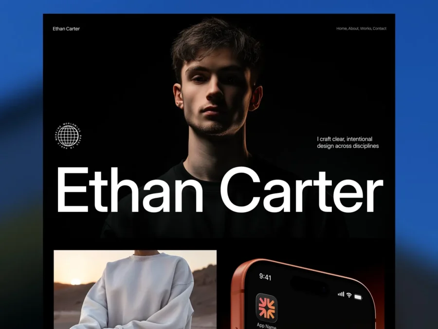 Ethan Carter — Freelancer Template — Shikhar Sharda Framer Template