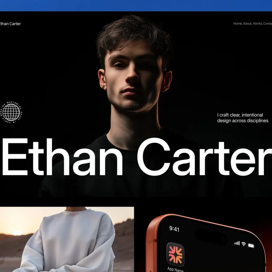 Ethan Carter — Freelancer Template — Shikhar Sharda Framer Template