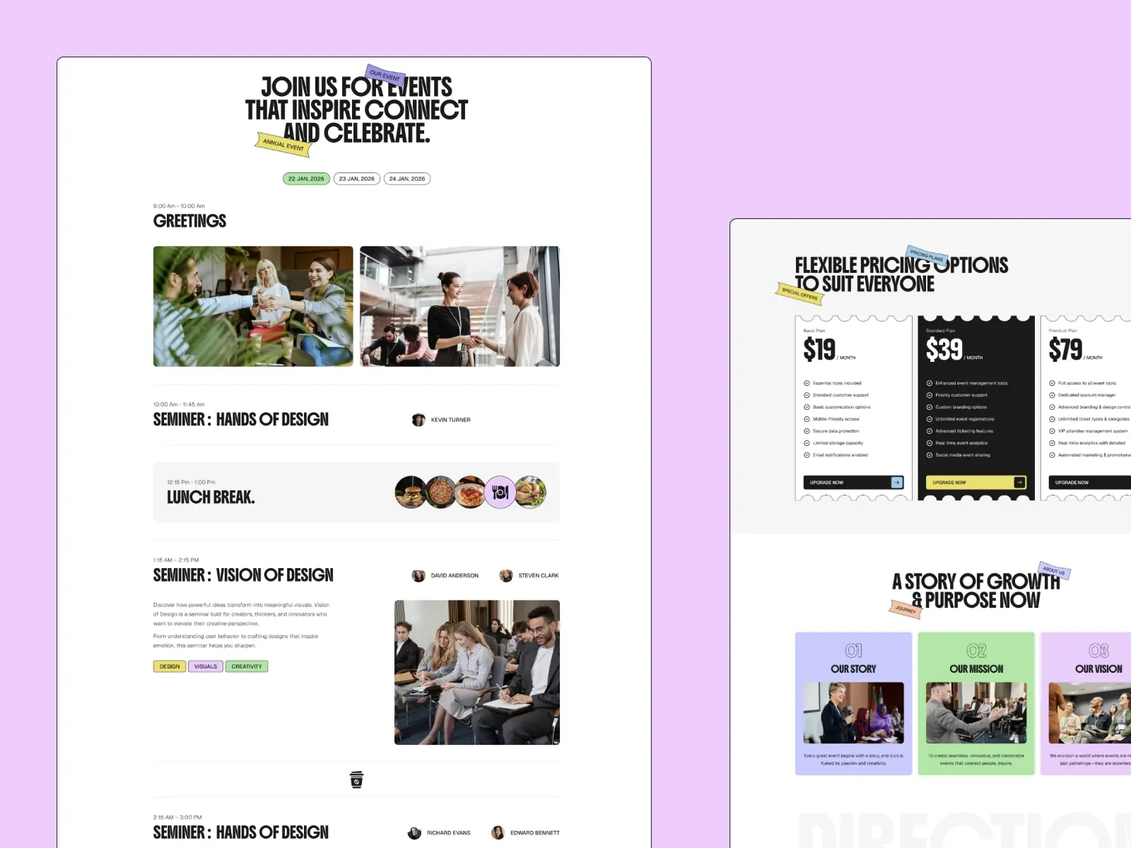 Eventin — Event Showcase Framer Template
