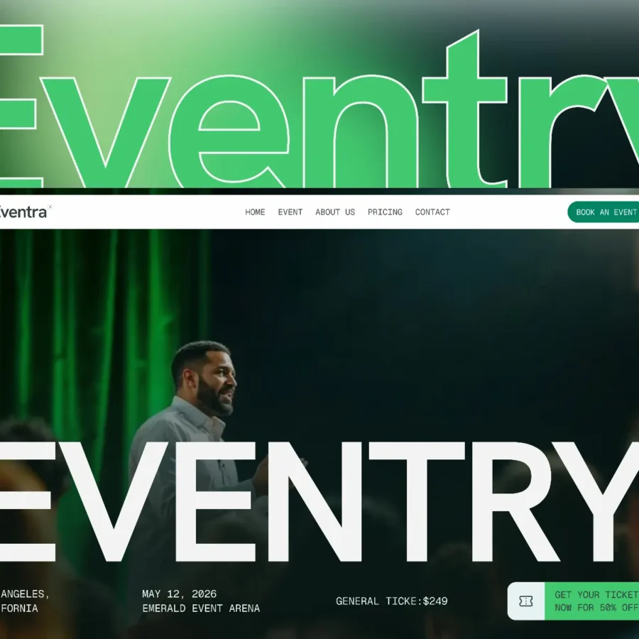 Eventry — Event Booking Framer Template — Framigo Studio Framer Template