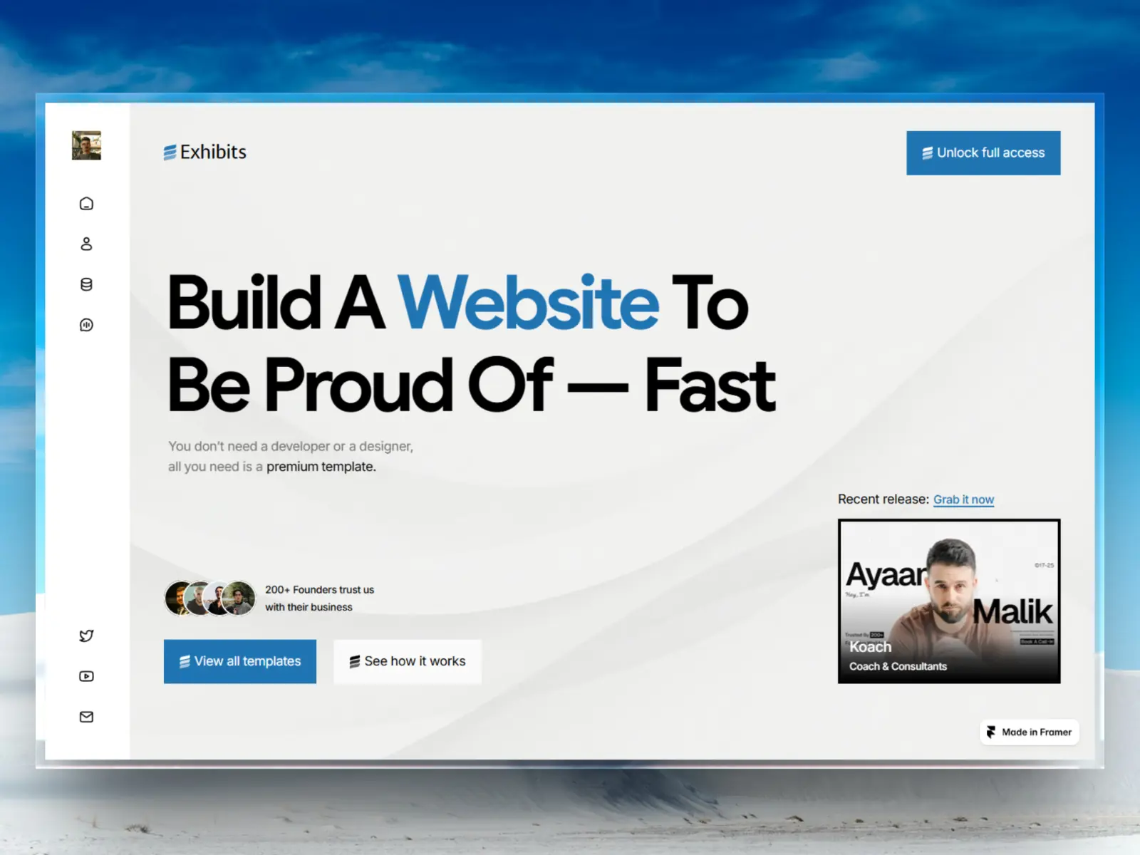Exhibits — Digital Product & Template Store — Redwan Rahat Framer Template