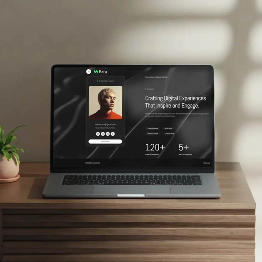 Ezra — Ezra Framer Template — Framerbucket Framer Template