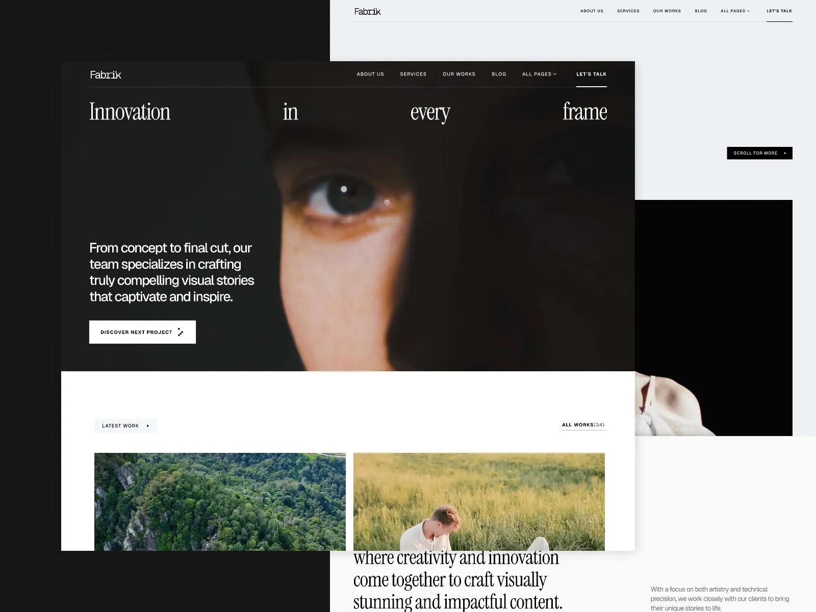 Fabrik — Video Production Studio Template
