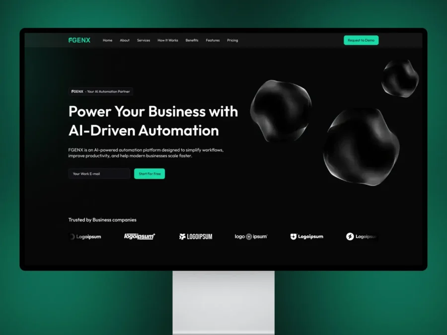Fgenx — Premium AI SaaS & Startup Template — Dharmesh Sudani Framer Template