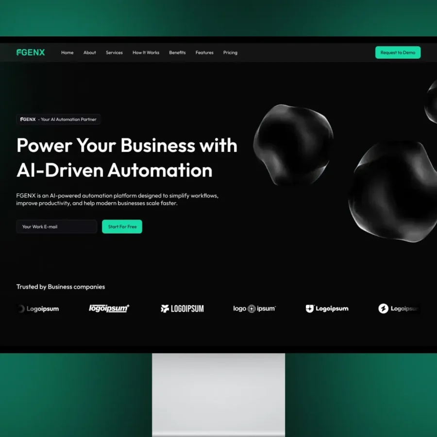 Fgenx — Premium AI SaaS & Startup Template — Dharmesh Sudani Framer Template