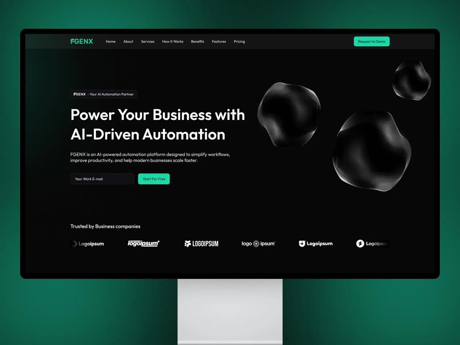Fgenx — Premium AI SaaS & Startup Template — Dharmesh Sudani Framer Template