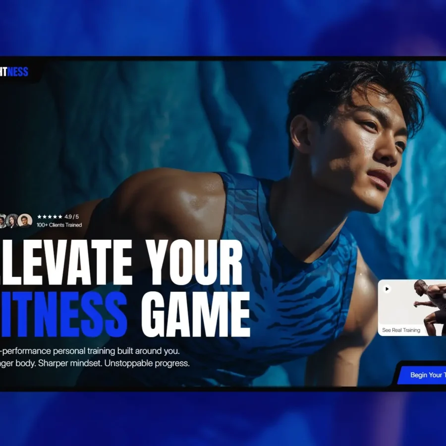 Fightness — High-impact fitness template — oldshen Framer Template
