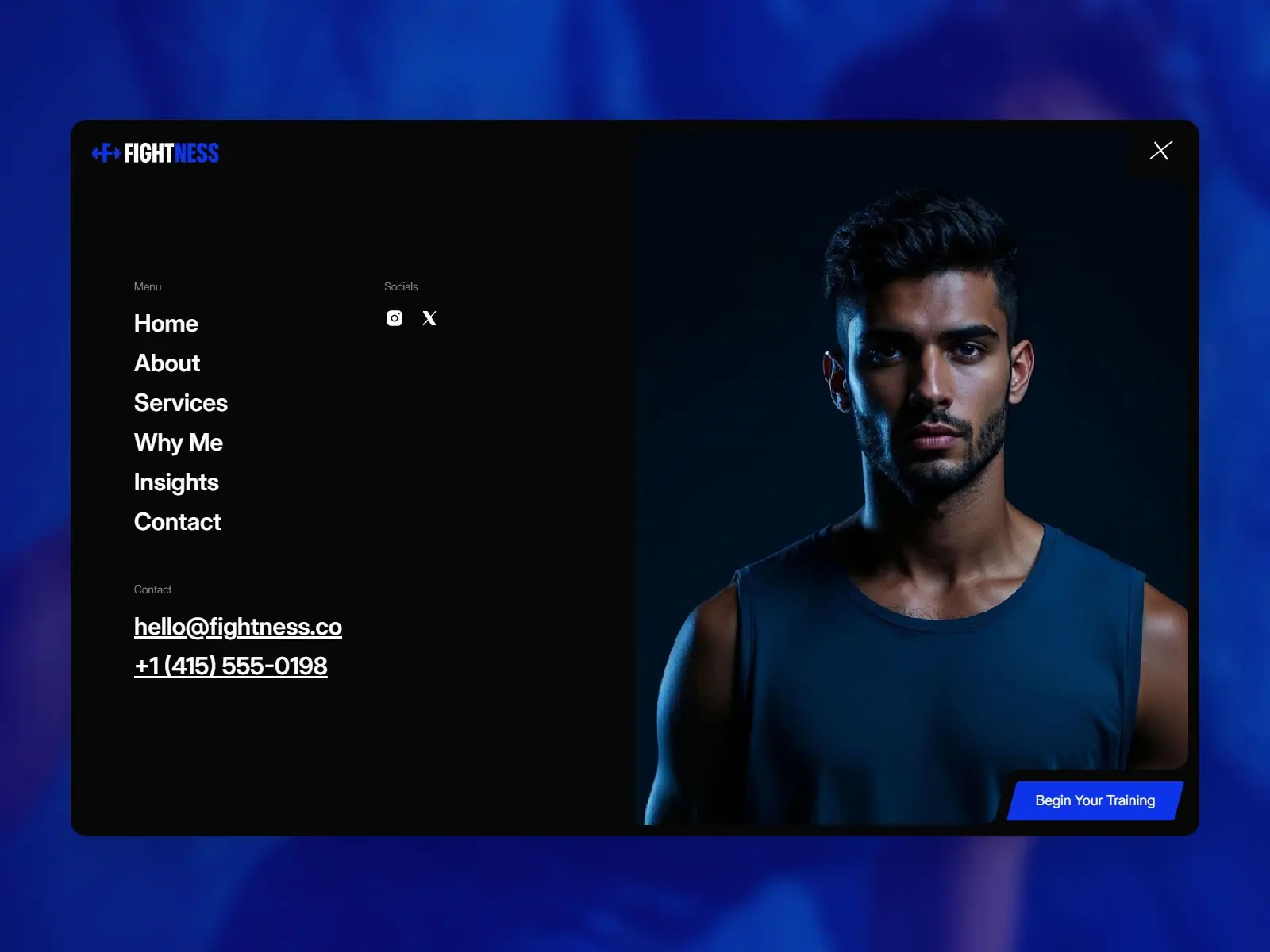 Fightness — High-impact fitness template