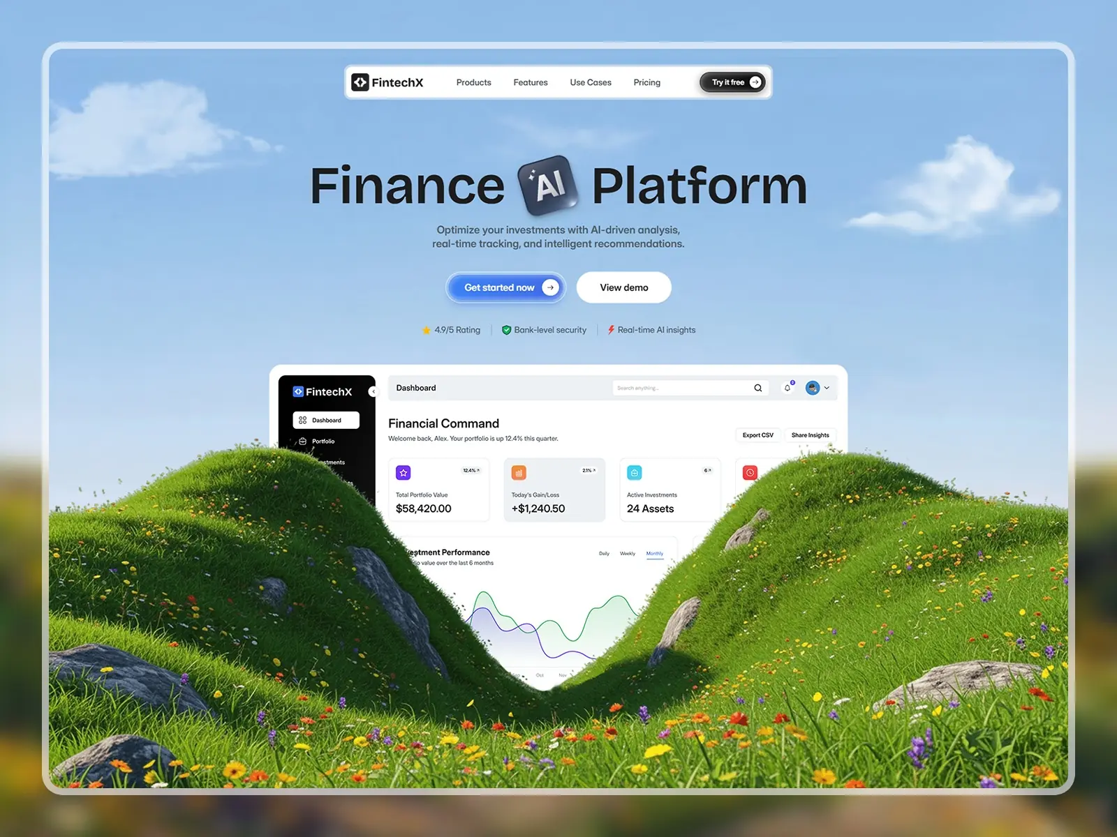 FintechX — Finance & Fintech SaaS Template — Salim from Webestica Framer Template