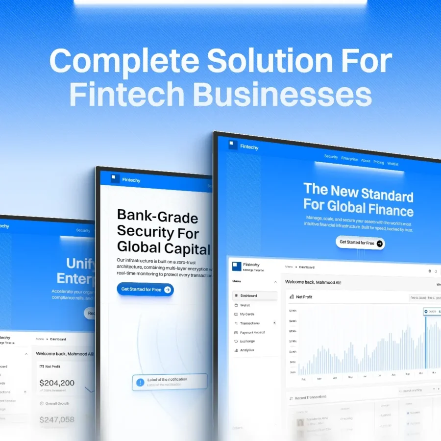 Fintechy — Solution for High-Growth Fintech — Mahmood Ali Framer Template