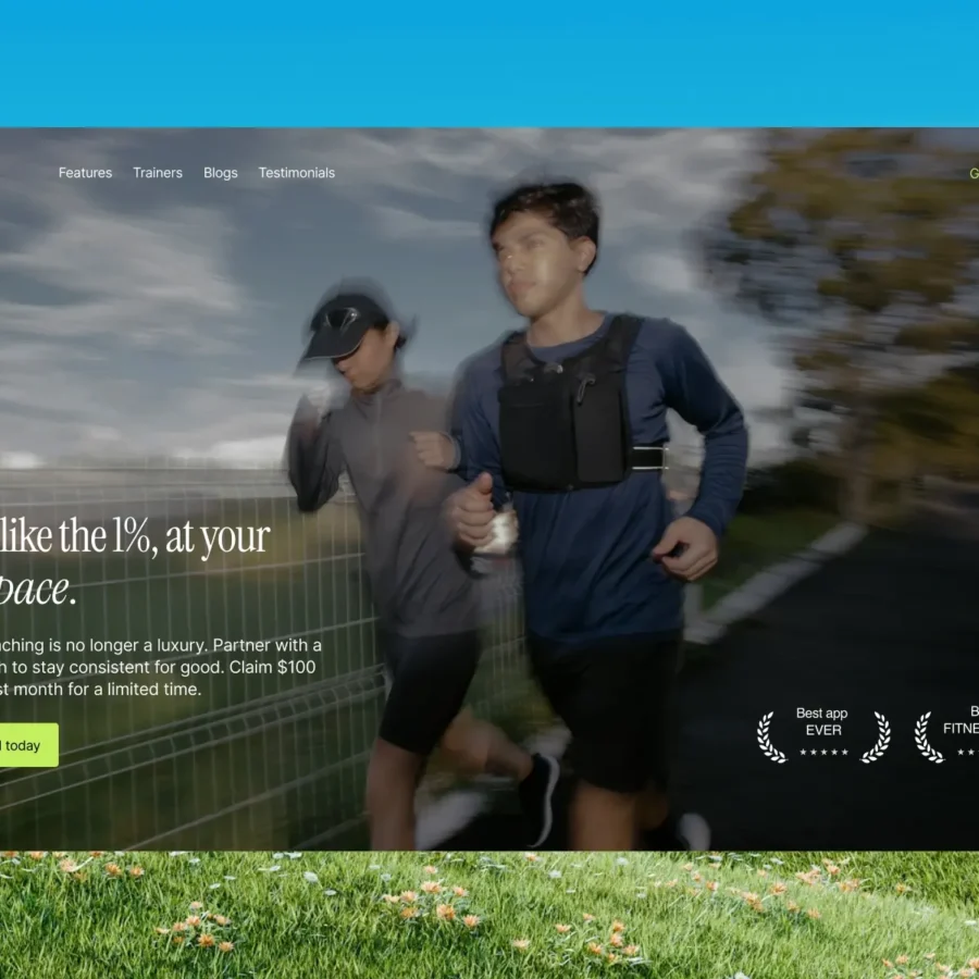 Fitflix — Free fitness coaching app template — Shikhar Sharda Framer Template