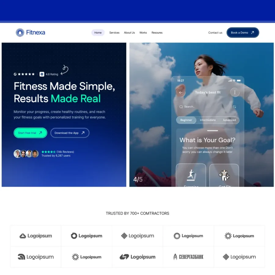 Fitnexa — Fitness Business Template — Arini Studio Framer Template