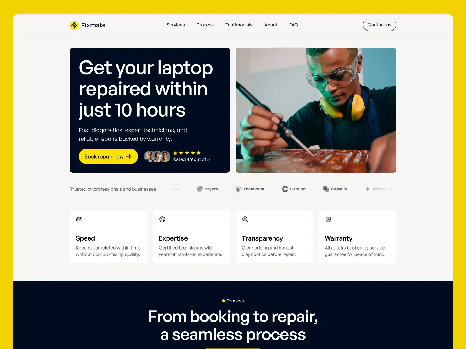 Fixmate — Free High-Converting Template — Shahrukh Qureshi Framer Template