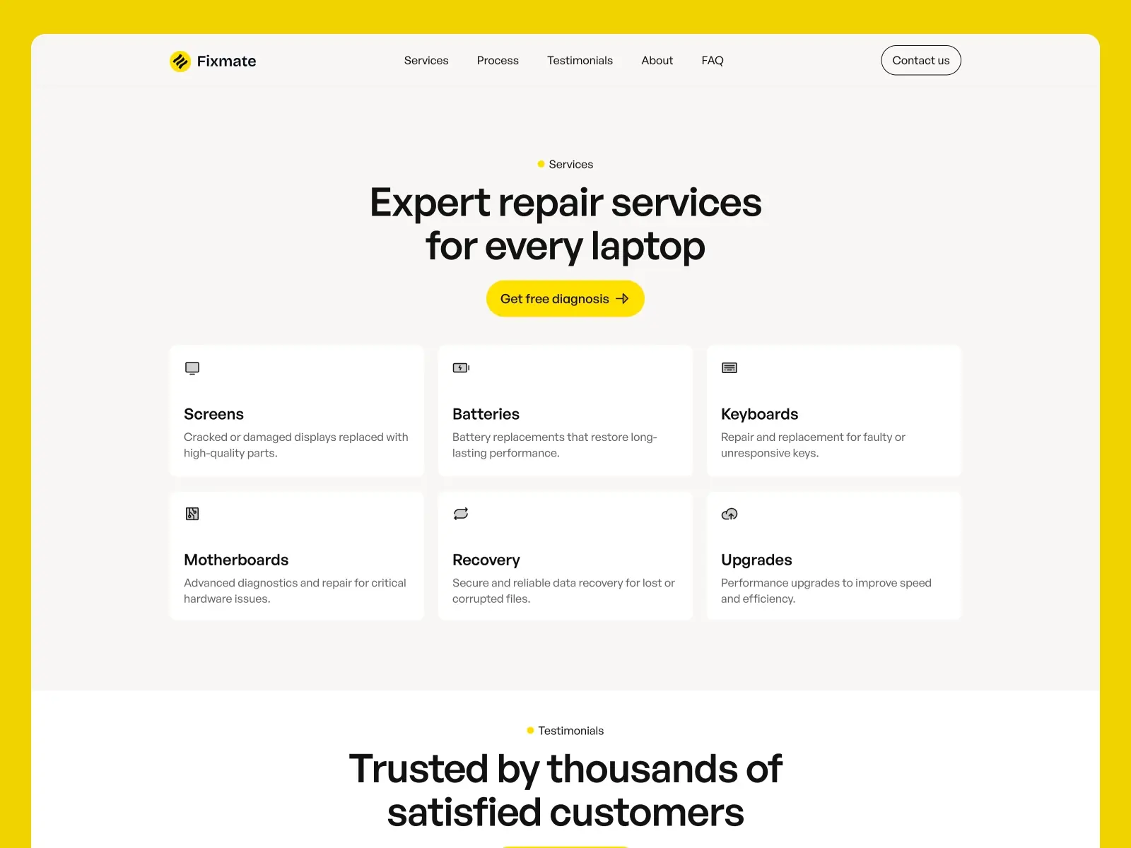 Fixmate — Free High-Converting Template