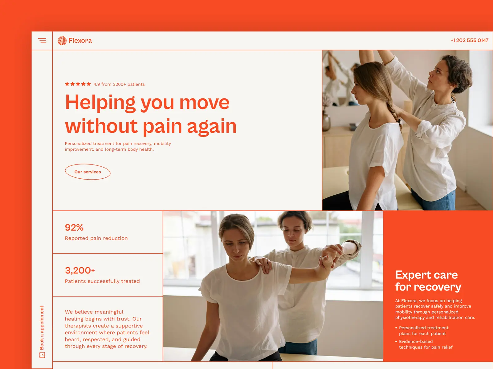 Flexora — Therapy & Wellness Template — Salim from Webestica Framer Template